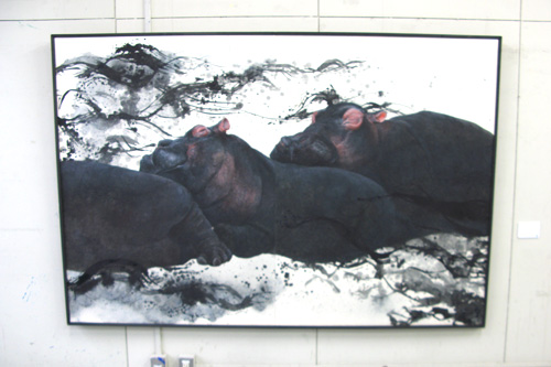 多摩美術大学 造形学科卒業制作展 - 河馬の日本画
