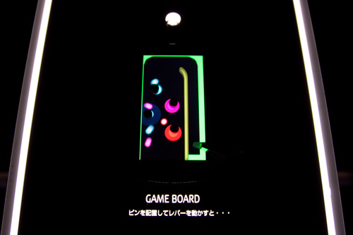 Fujitsuのスマホを使った展示