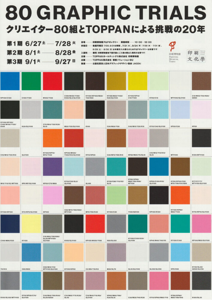 80 GRAPHIC TRIALS A4フライヤー