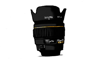 SIGMA 30mm F1.4 イラスト SIGMA 30mm F1.4 イラスト