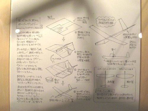 湿式加圧成形ペーパーグライダーの設計図
