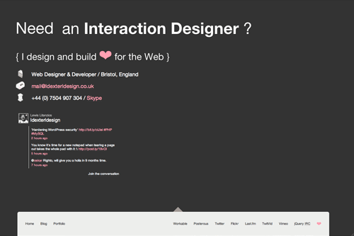 ldexterldesign ❤ Bristol-based freelance Designer & Developer